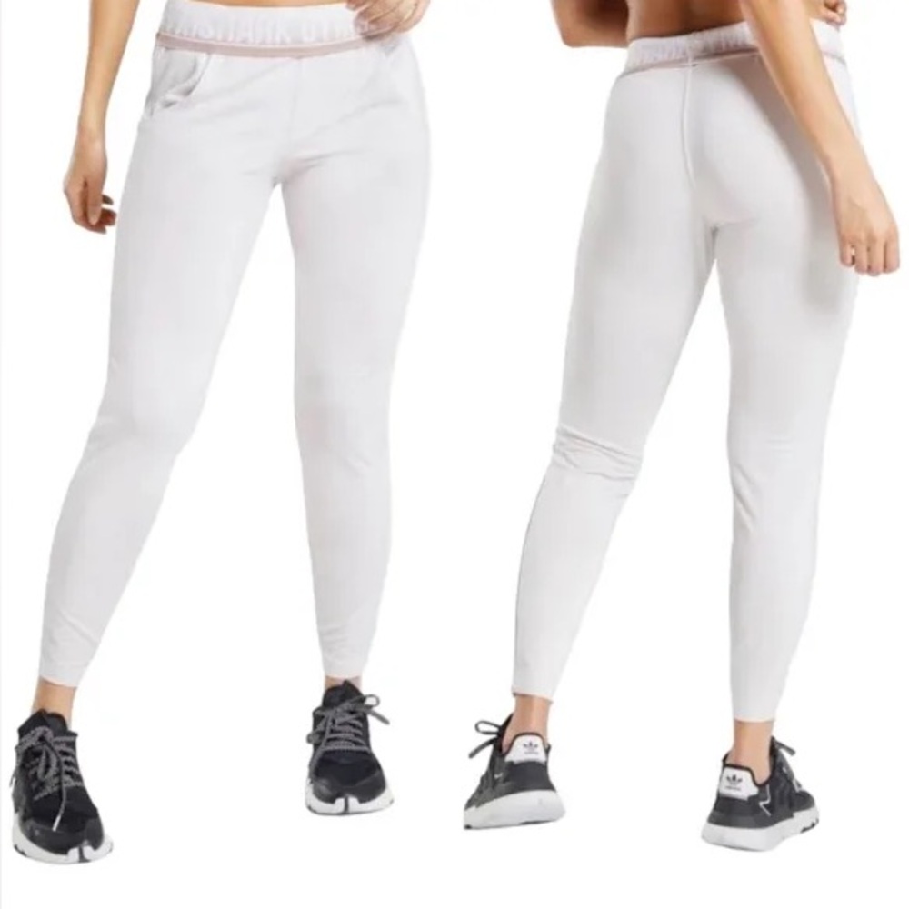 Cream colored gymshark  recess joggers
